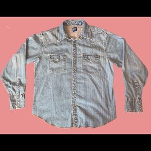 Vintage GAP denim button up
